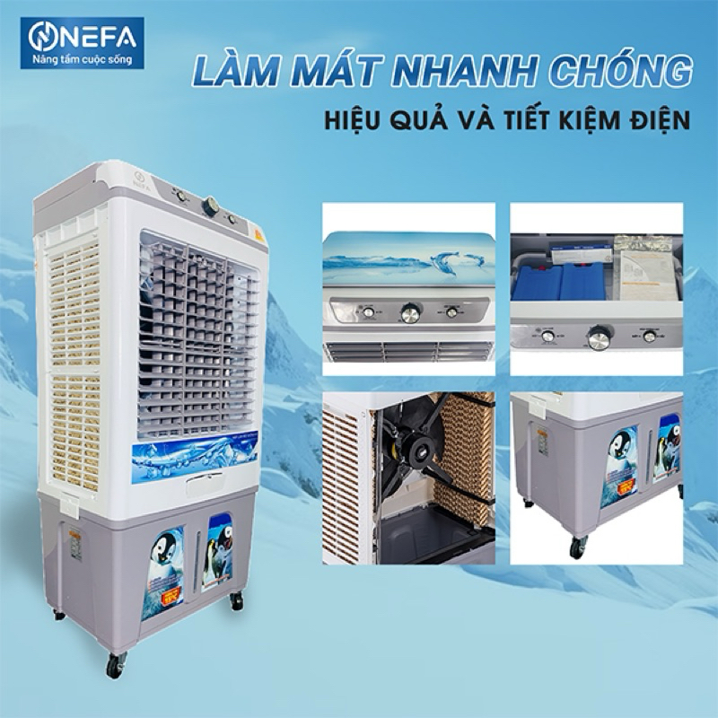 Quạt điều hòa hơi nước Nefa L8600-5 80Lít