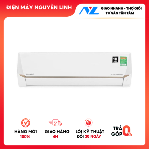 Máy lạnh Sharp Inverter 1.0 HP AH-X10CEWC - 2025