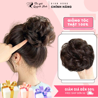  Kẹp Tóc Giả Búi Xoăn Tiện Lợi Cho Nữ Trung Niên Tóc Giả Búi Dạng Kẹp Cao Cấp BU05 Tự Tin Gọn Gàng Tự Nhiên Mỗi Ngày 