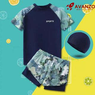  Đồ bơi bigsize nam đồ bơi cho bé trai nhiều màu AVANZO Đồ đi biển cao cấp bộ quần áo bơi co giãn thoáng khí KP147 