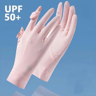 Găng tay chống nắng nữ vải lụa băng mát SPF50+ găng tay lái xe chống trơn, chống UV hiệu quả