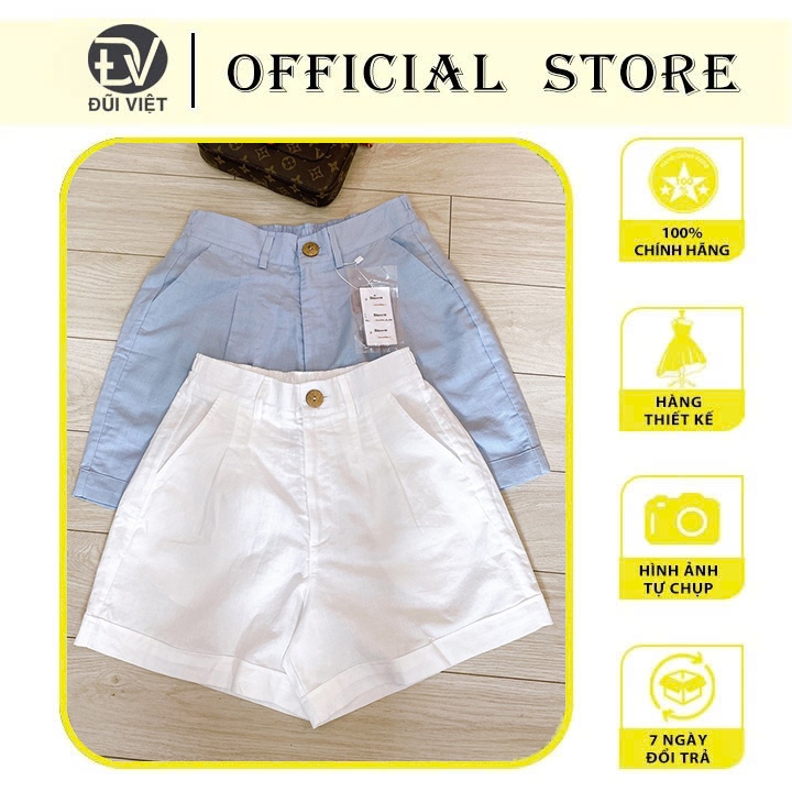 Quần short LINEN Nhiều màu - Fullsize. Ảnh thật. HỎA TỐC. JUNE LINEN QD21