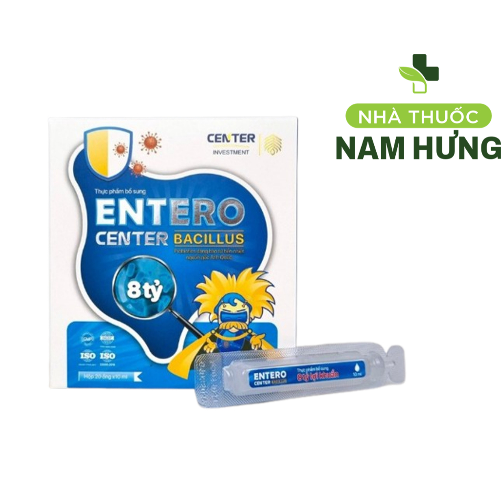 Entero Center Bacillus bổ sung probiotics , hỗ trợ cân bằng hệ vi sinh đường ruôt giảm rối loạn tiêu