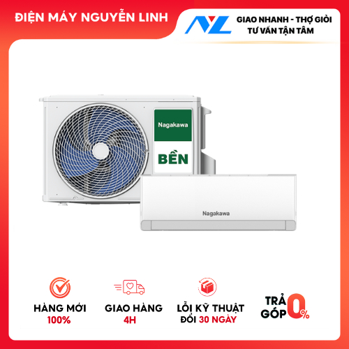 NIS-C09R2U51 Máy lạnh Nagakawa Inverter 1 HP NIS-C12R2U51 / NIS-C18R2U51 / NIS-C24R2U51 - Hàng chính