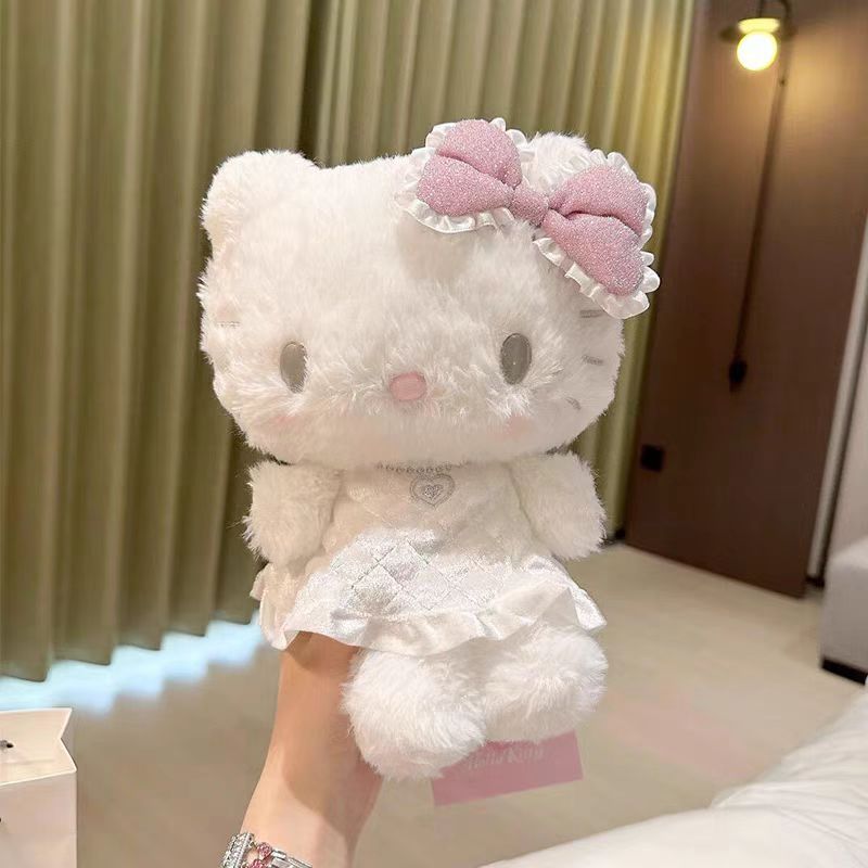Gấu bông hello kitty đồ chơi nhồi bông mèo siêu dễ thương, lông mềm mịn, HK thiên thần (SẢN PHẨM Y HÌNH)