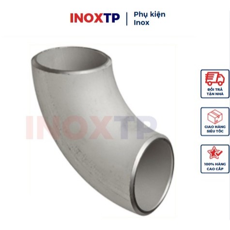 Cút hàn 90 độ - Co hàn 90 độ inox - Hàng công nghiệp sch10 - Inox 304