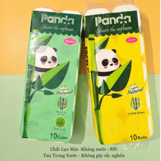  Giấy vệ sinh Gấu Trúc PANDA Không Lõi,Có Lõi 3 Lớp chất lụa trắng từ bột nguyên chất mềm mịn 