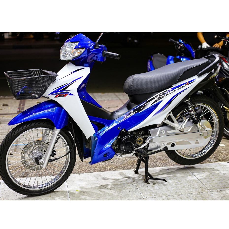 TEM CHẾ WAVE S WAVE RS TRẮNG XANH THÁI DECAL 3 LỚP