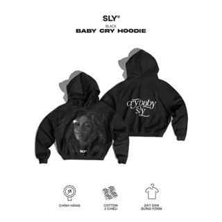 Hoodie nỉ chân cua SLY Crybaby Black