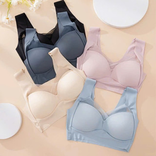 Áo Lót Nữ Bigsize Chất Su Lạnh Đệm Mỏng Không Viền Che Khuyết Điểm Tốt Không Có Gọng Áo MÃ 7830