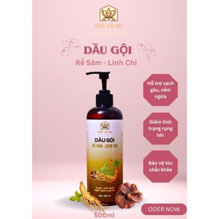 DẦU GỘI KìM DẦU, NGĂN NGỪA GÀU NẤM NGỨA THẢO DƯỢC RỄ SÂM LINH CHI - HÀ THỦ Ô NHÀ CÔ BA