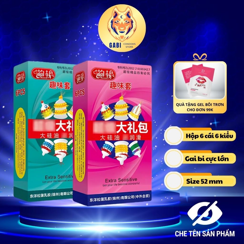  Bao cao su gai bi lớn RunBo chống xuất tinh sớm Bcs gân gai bi kéo dài thời gian quan hệ BCS03 