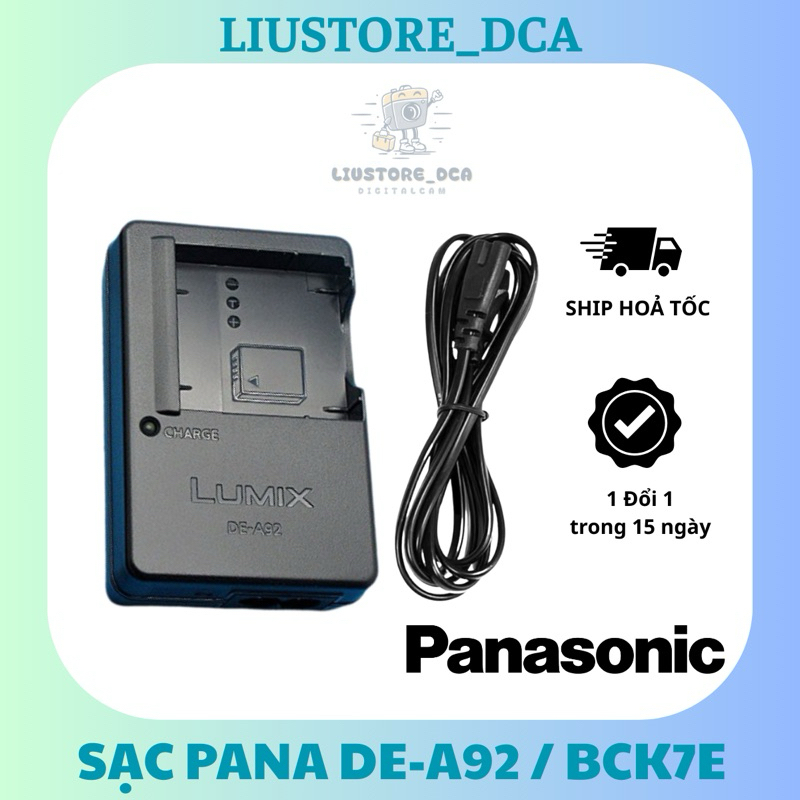 Sạc Pin Pana DE-A92 – Dùng cho pin DMW-BCK7E tương thích với các dòng máy ảnh Panasonic Lumix như:DM