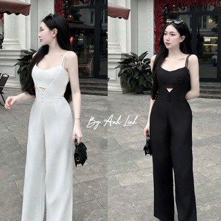 jumpsuit nữ sang chảnh,jumpsuit nữ sát nách kèm áo hai dây mặc đi chơi đi hẹn hò siêu xinh B976