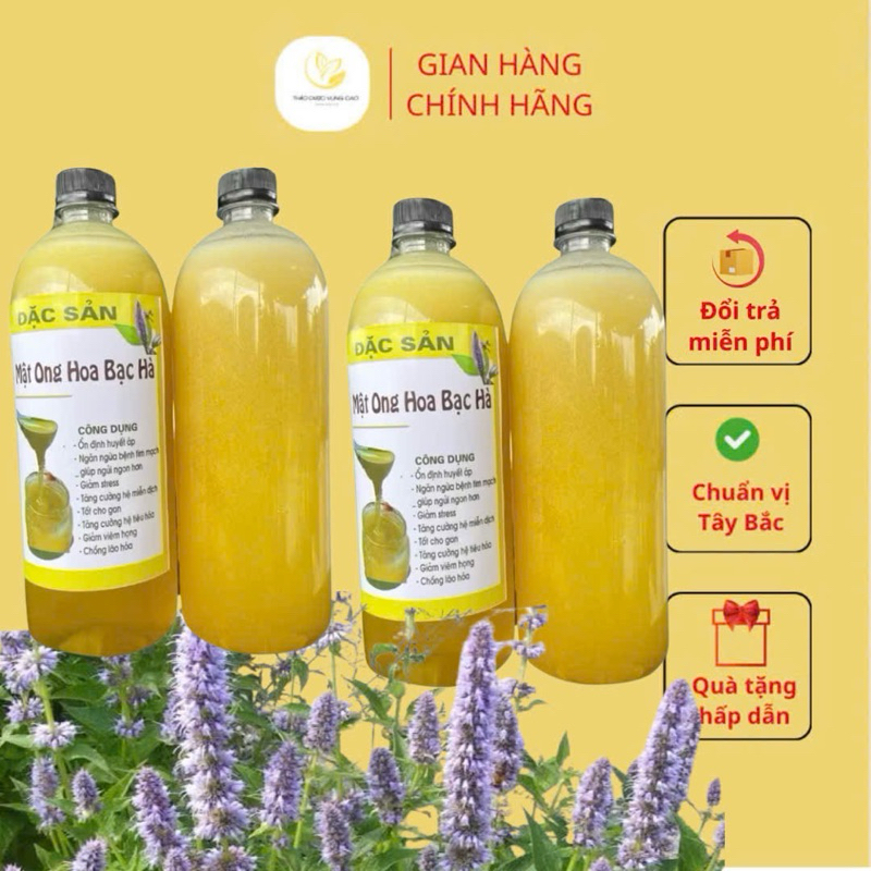 MẬT ONG BẠC HÀ  NGUYÊN CHẤT HÀ GIANG ( Thơm Chuẩ Đặc Nhiều Ga )