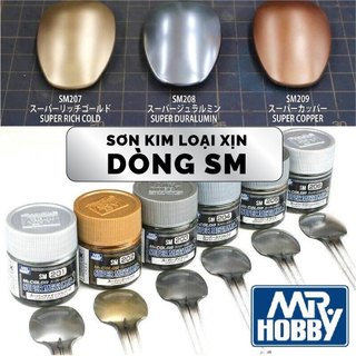 Lacquer sơn mô hình màu kim loại xịn metal ( SM08  ~ SM209 ) 10ml Mr.Hobby – Mr.Color