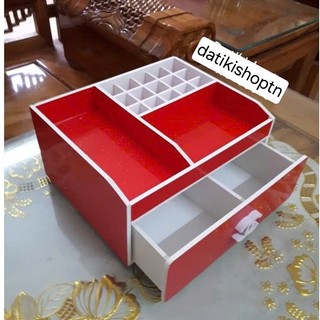 Kệ mỹ phẩm 25cm màu đỏ