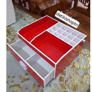 Kệ mỹ phẩm 25cm màu đỏ