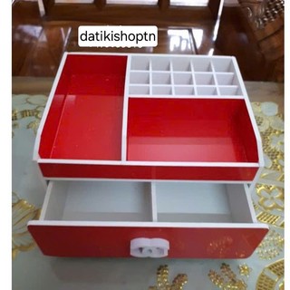 Kệ mỹ phẩm 25cm màu đỏ