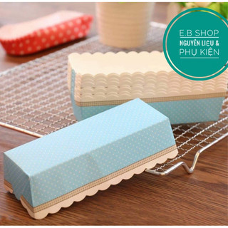 50 Cốc giấy chữ nhật Cốc giấy chịu nhiệt nướng bánh Ly giấy cỡ lớn