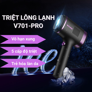  Máy Triệt Lông Lạnh VEME V701-PRO Máy Triệt Lông Vĩnh Viễn Mini Đa Năng Trẻ Hóa Da Vô Hạn Xung Công Nghệ IPL Mới Nhất 