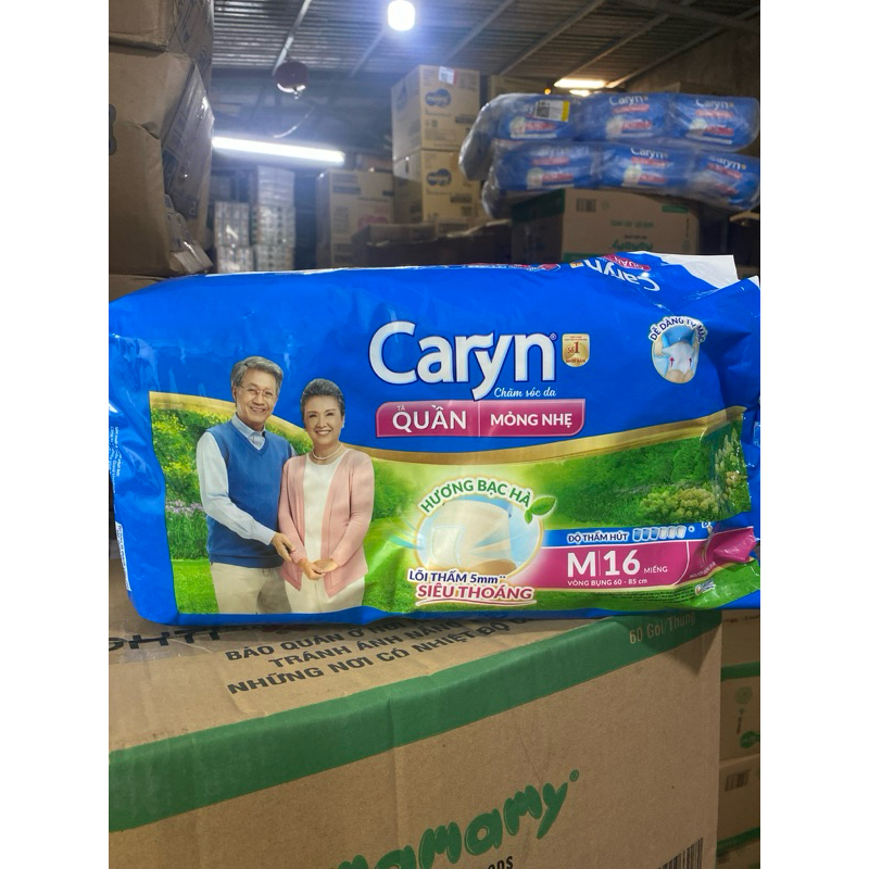 Bỉm, tã quần người già caryn size M16/L14/XL12