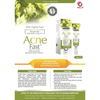KEM NGỪA MỤN ACNE FAST
