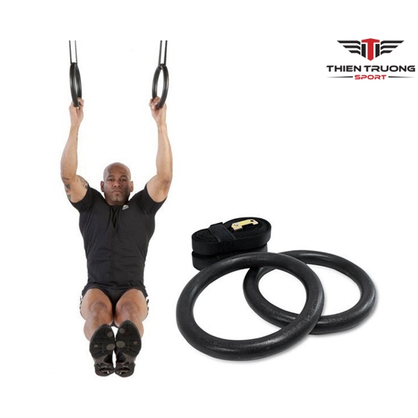 Bộ 2 Vòng Treo RING DIP Hỗ Trợ Tập Dip Với Xà Đơn, GYM Ring Ngoài Trời JunSport (1 Đôi)