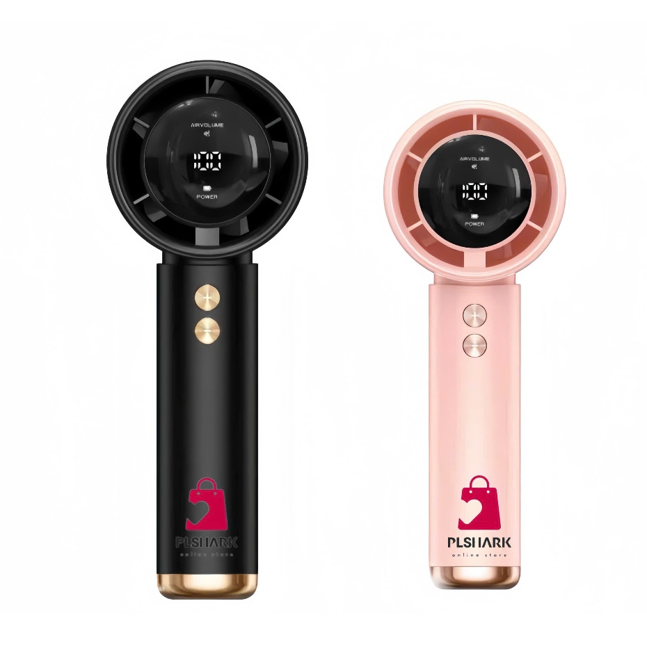 Quạt cầm tay mini PTLUXURY tích điện 5 chế độ có màn hình LED hiển thị siêu đẹp [ HÀNG CAO CẤP ]