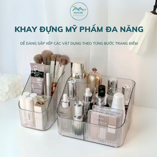 Khay Đựng Mỹ Phẩm Đồ Trang Điểm Để Bàn Trong Suốt, Kệ đựng son đựng bút tiện lợi