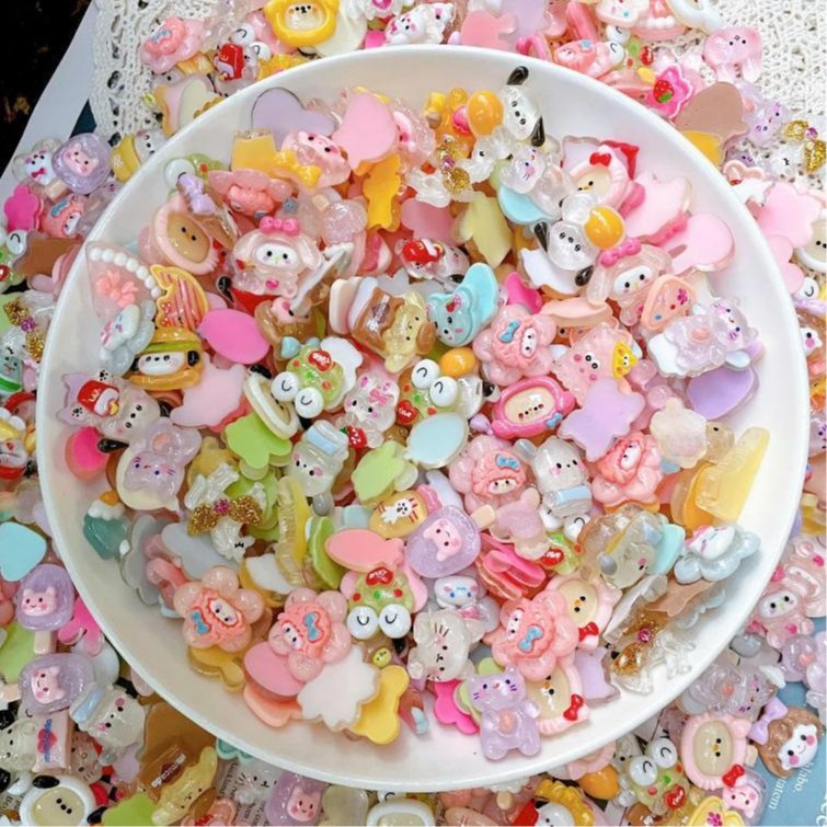 [Combo 50/100] Túi mù mini mẫu dạ quang, phát sáng và charm đục nhiều mẫu