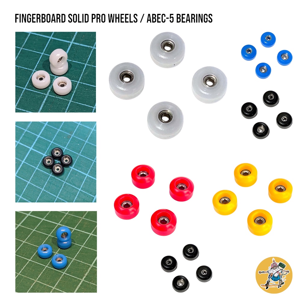 Bộ Bánh Ván Trượt Ngón Tay FINGERBOARD SOLID PRO WHEELS WITH ABEC-5 BEARINGS
