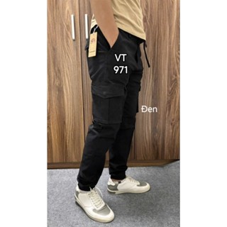 Quần Dài Joger Nam Túi Hộp Vải kaki Co giãn Dày dặn Mềm Mịn Cao Cấp (Lưng Thun Dây Rút + có khóa kéo)