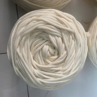 Dây macrame làm túi xách macrame 5mm màu kem ngà