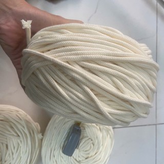 Dây macrame làm túi xách macrame 5mm màu kem ngà