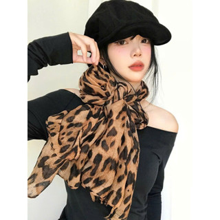 Khăn choàng beo khăn cột eo tạo kiểu nơ cổ hoạ tiết trendy douyin