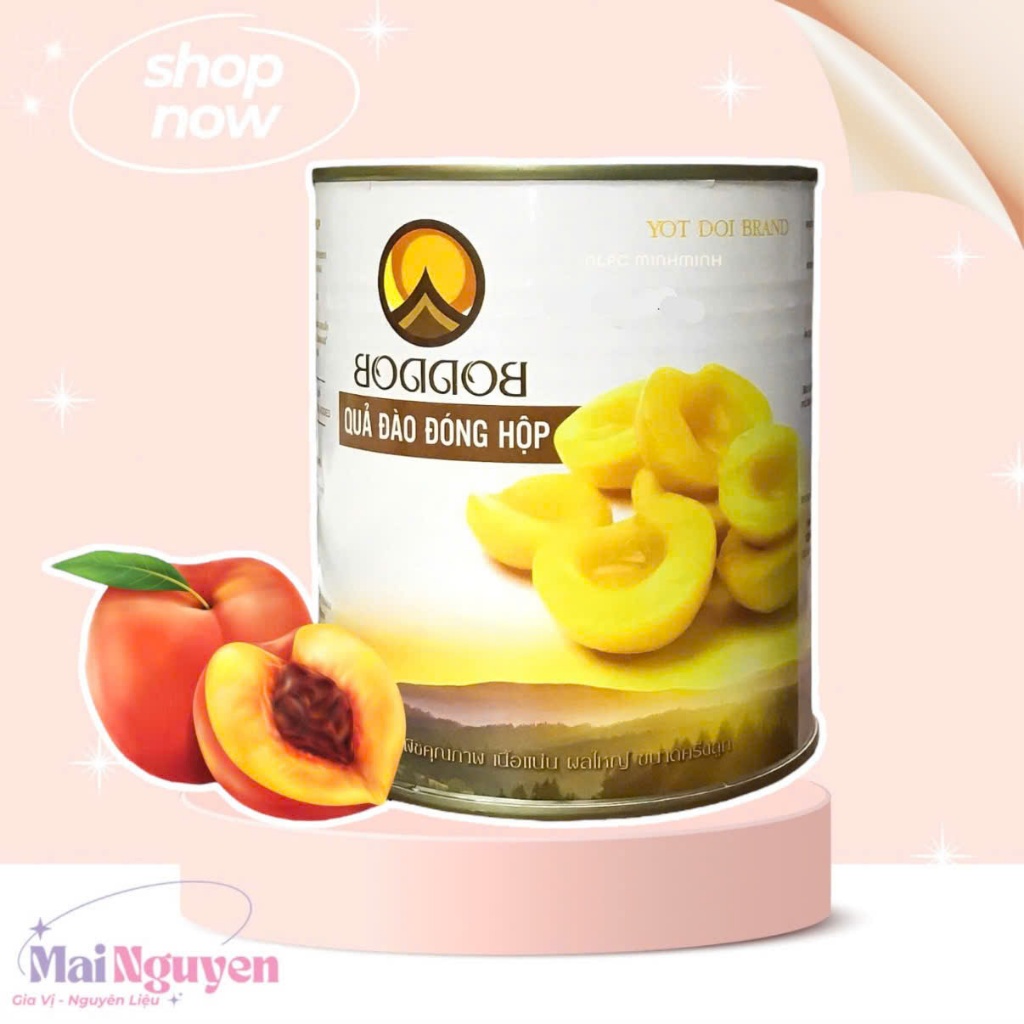 Đào Ngâm Thái Lan Boddob 820g