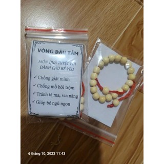 Vòng dâu tằm trơn cho bé( có kèm túi và tem)