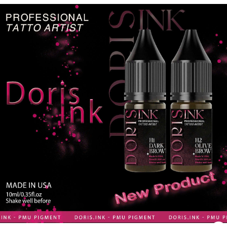 Mực Doris Huỳnh Hiển, mực Doris 2 màu 5ml và 10ml