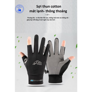 Găng tay chống nắng UPF50+ chống tia UV thoáng khí chống trượt cho nam nữ khi hoạt động ngoài trời