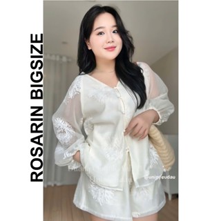  Set áo lụa thêu hoa nổi siêu mát bigsize đi biển cho cô nàng chubby nhà ROSARIN-50kg- 85kg- SL02 
