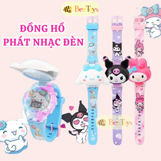 Đồng hồ cho bé phát nhạc ĐÈN LED đồng hồ kuronmi trẻ em đồng hồ siêu nhận nhện nhiều chủ đề Bee Toys