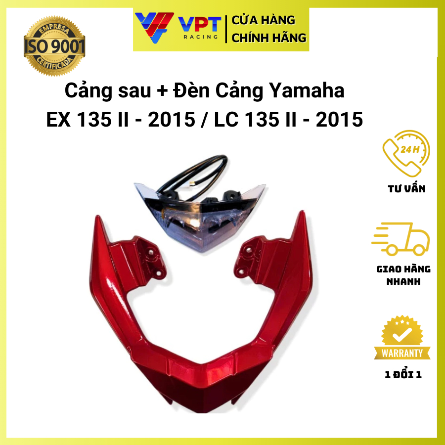 Cảng sau [Đèn] LC135 | Cảng EX135 | Tay xách Exciter 135, V6, V7, chính hãng SYS, appi 1801-H4790