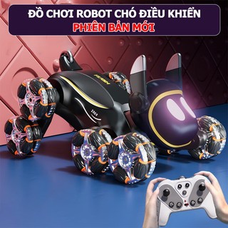  Robot Chó Điều Khiển Từ Xa 8 Bánh Phiên Bản Mới - Xoay 360° Đèn LED Âm Thanh Đồ Chơi Công Nghệ Cho Bé Hero Toys 