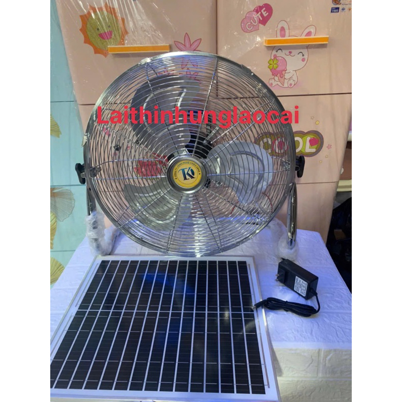 Quạt tích điện lồng inox 16in -12 số-9 pin siêu bền đẹp