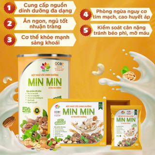  CHÍNH HÃNG_ NGŨ CỐC CAO CẤP MIN MIN 29 hạt vị truyền thống 