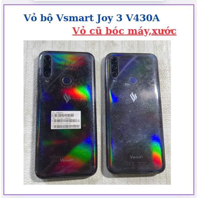 Vỏ bộ vsmart Joy 3/V430A,vỏ cũ bóc máy xước nhẹ
