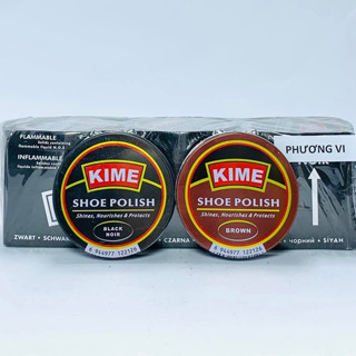 Xi đánh giày KIME cao cấp chính hãng dạng sáp đủ màu nâu đen, làm sạch và bảo vệ da giày bền đẹp hơn MENZA