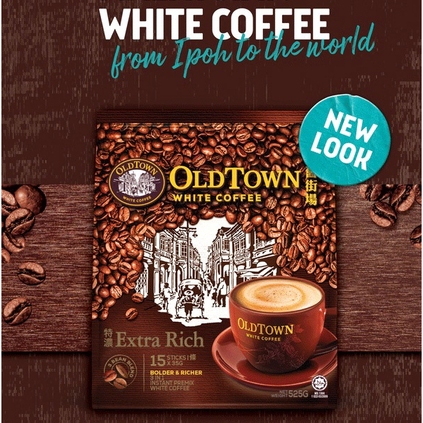 Cà Phê Trắng OldTown Extra Rich - Đen đậm đặc