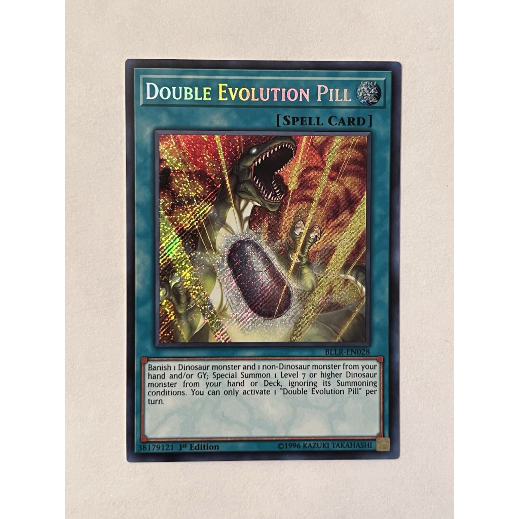 secret Ultra Rare Lá bài thẻ Yugioh Double Evolution Pill - Tặng bọc bài nhựa bảo quản